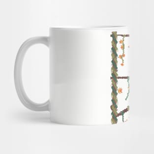 Trunks, branches, leaves and flowers Mug